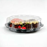 Contenedor para pastel. Caja transparente para pasteles